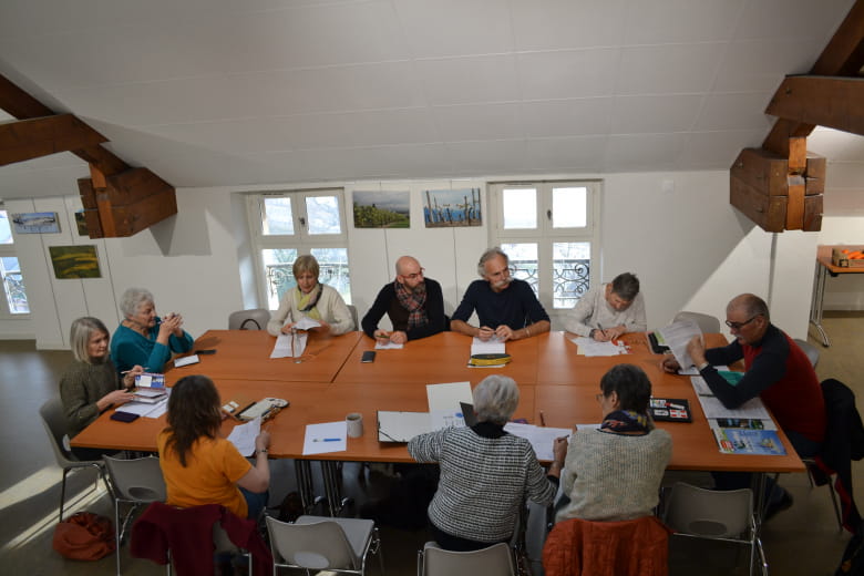 salle d'animation du Musée de la vigne et du vin de Savoie - Montmélian