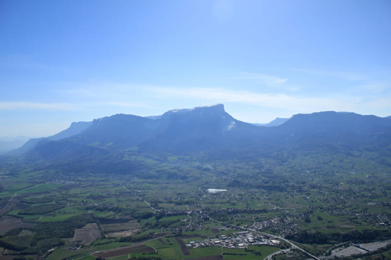 Vue sur le Granier depuis la Roche du Guet