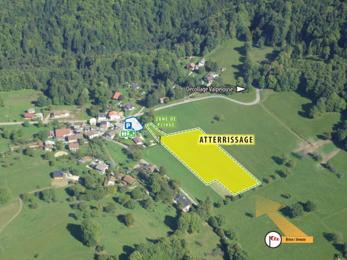 Atterissage du Molliet parapente